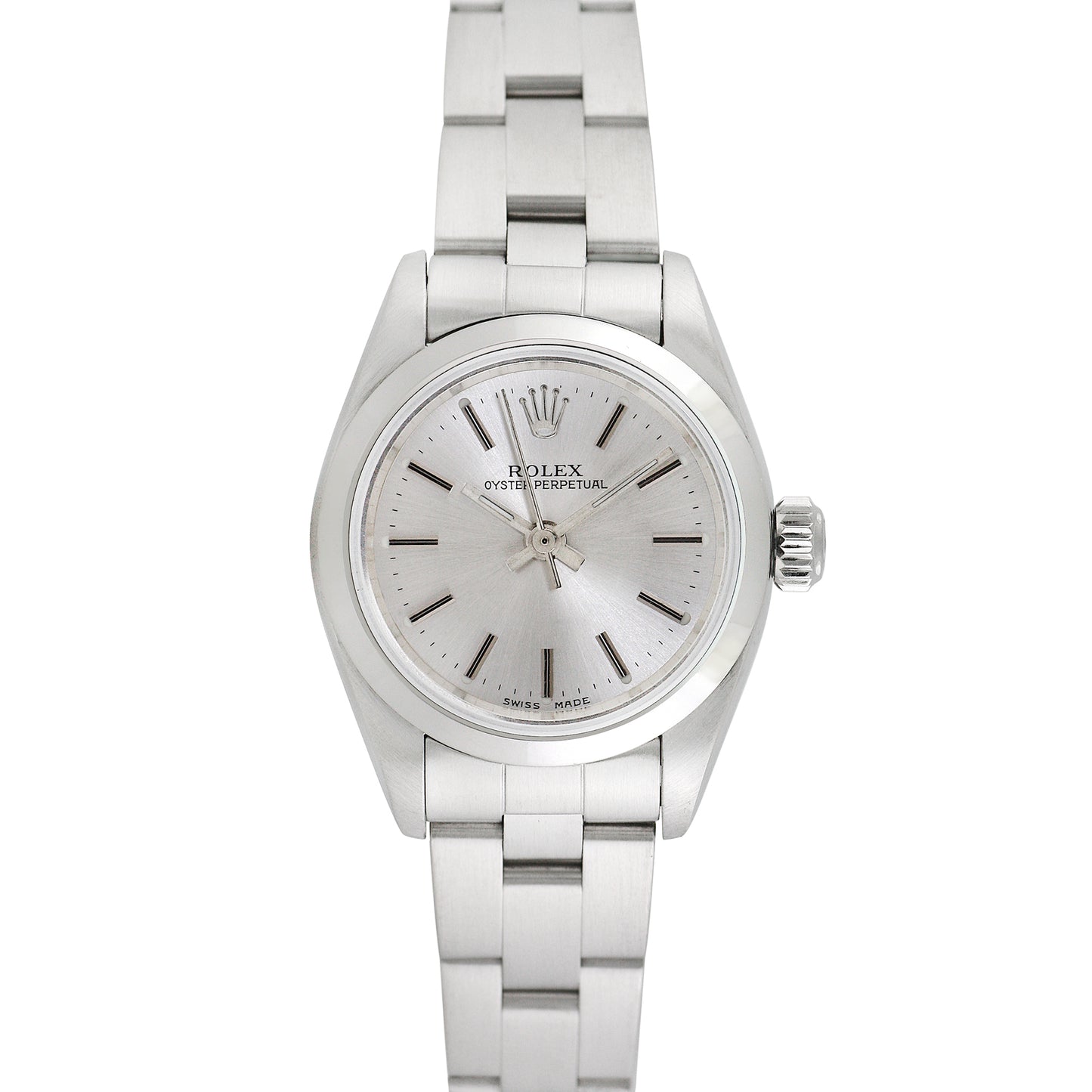 Rolex Womens Stainless Steel Oyster Perpetual 25mm