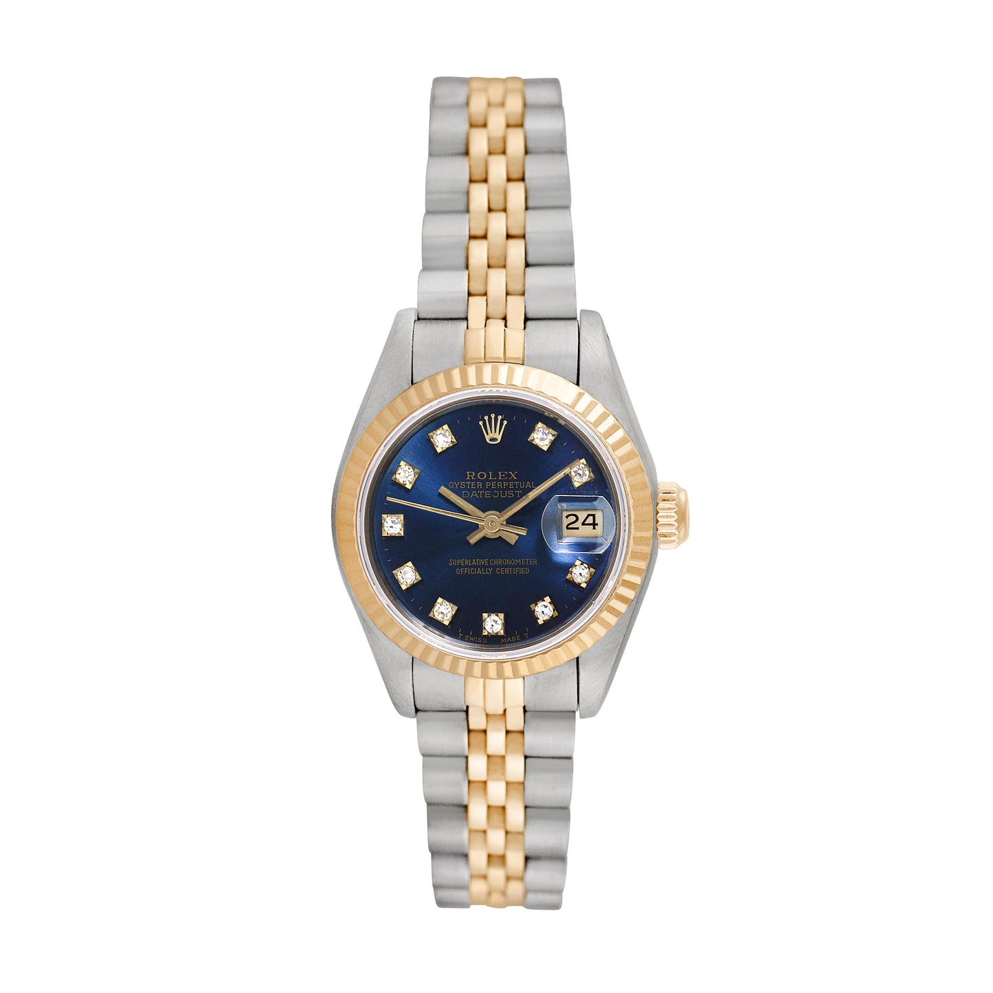 Rolex Womens Two-tone Datejust with Factory diamonds 26mm