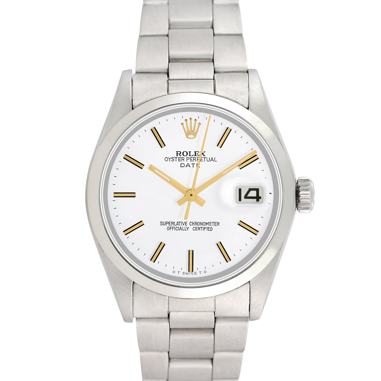 Rolex Men's Stainless Steel Date 34mm