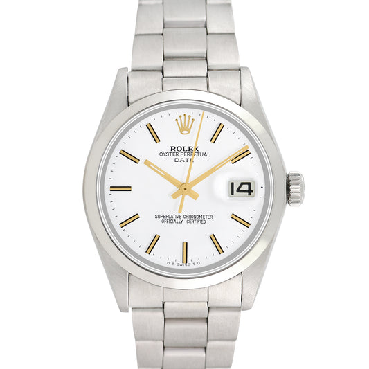 Rolex Men's Stainless Steel Date 34mm