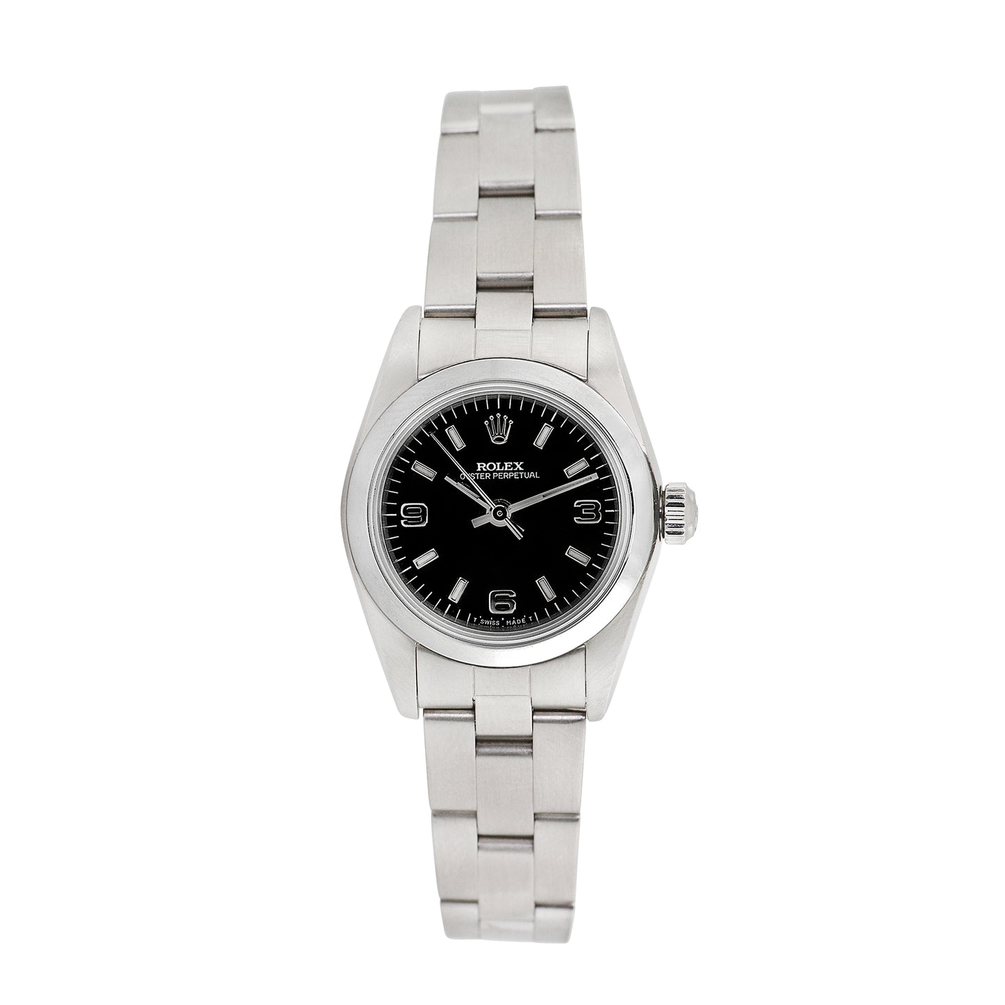 Rolex Womens Stainless Steel Oyster Perpetual 25mm
