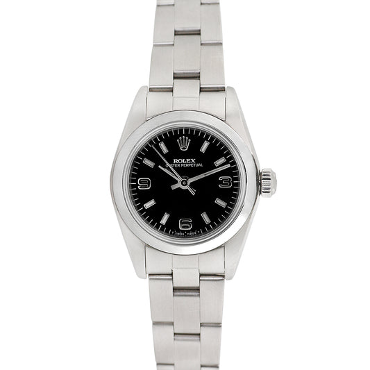 Rolex Womens Stainless Steel Oyster Perpetual 25mm