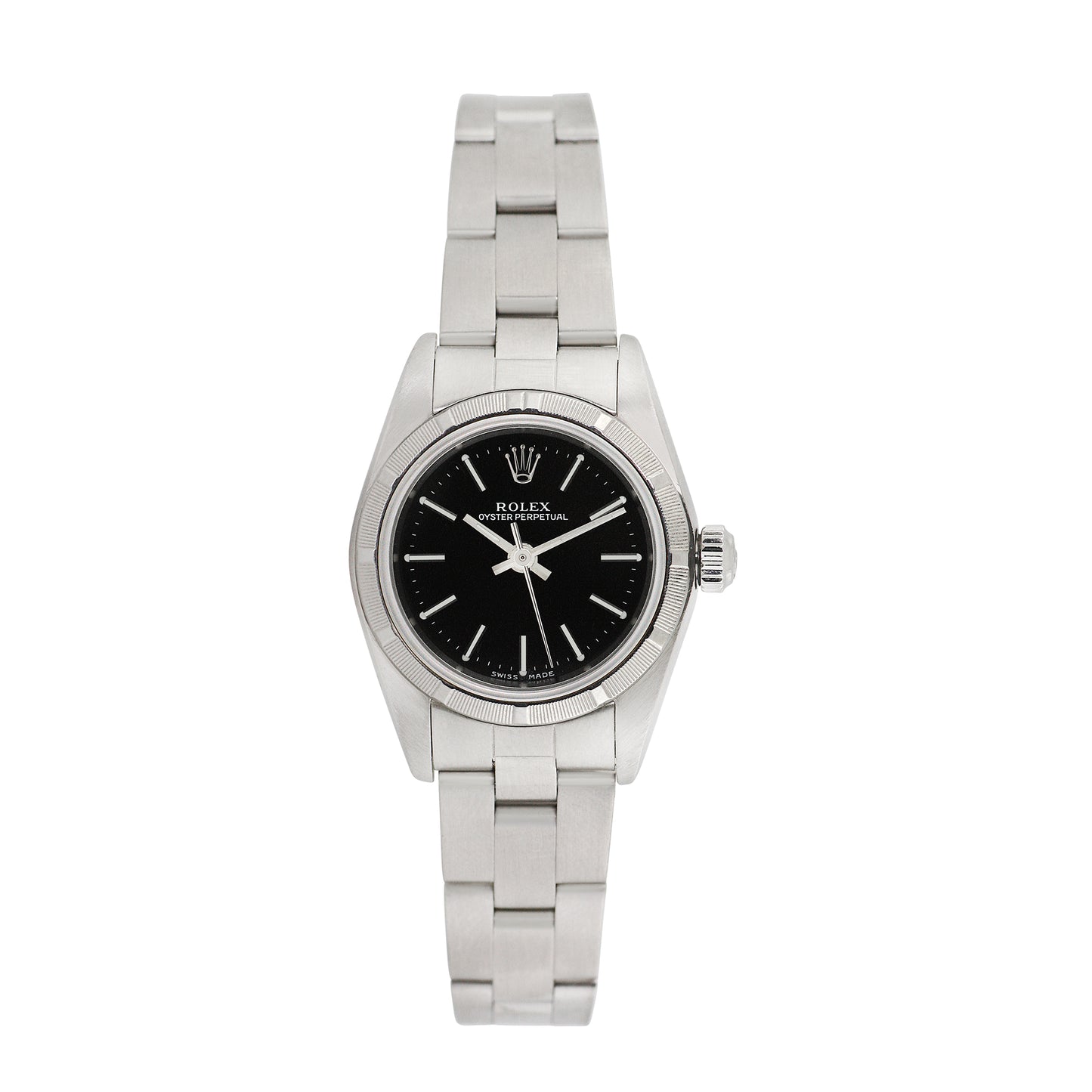 Rolex Womens Stainless Steel Oyster Perpetual 25mm