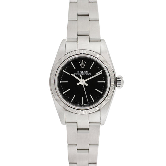 Rolex Womens Stainless Steel Oyster Perpetual 25mm