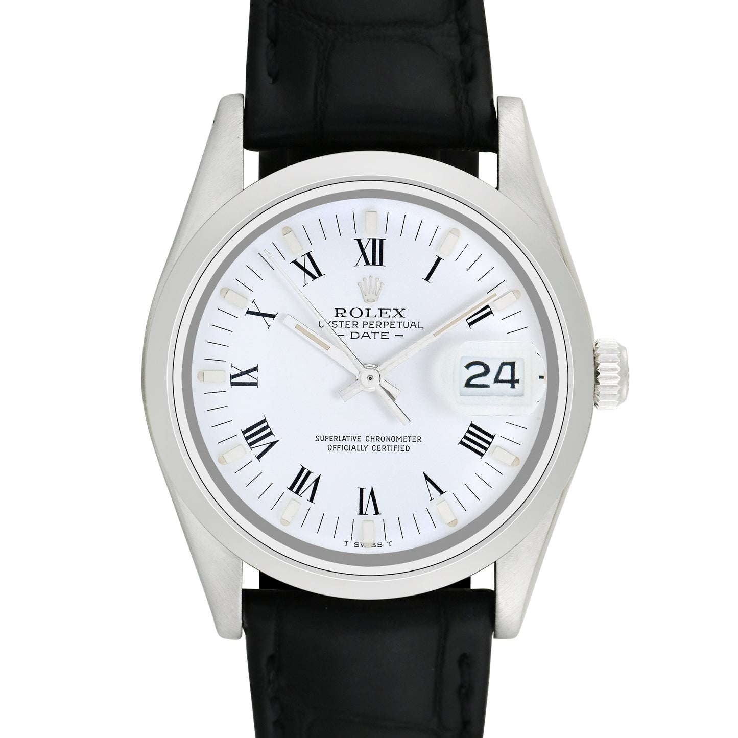 Rolex Men's Stainless Steel Date 34mm
