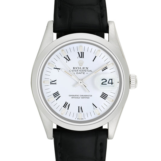 Rolex Men's Stainless Steel Date 34mm