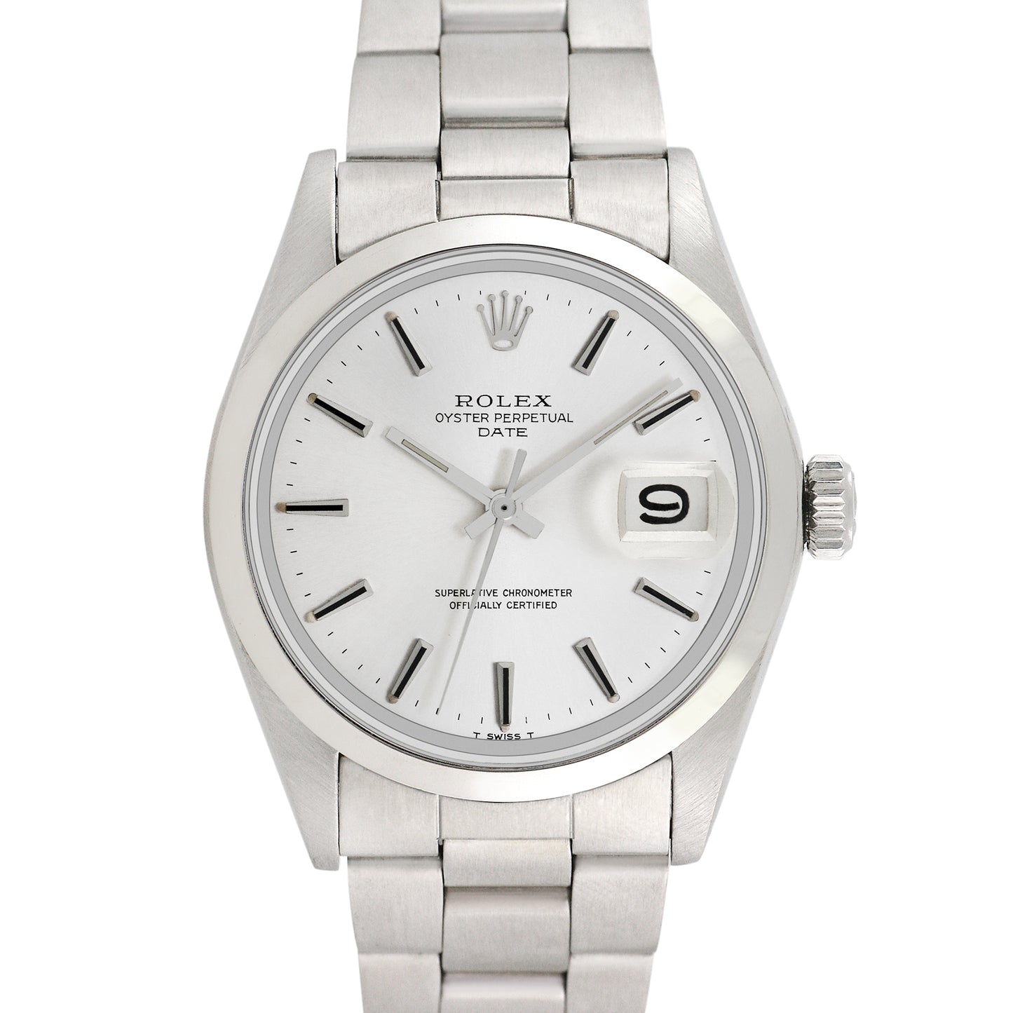 Rolex Men's Stainless Steel Date 34mm