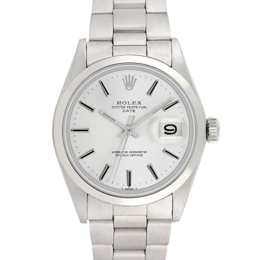 Rolex Men's Stainless Steel Date 34mm