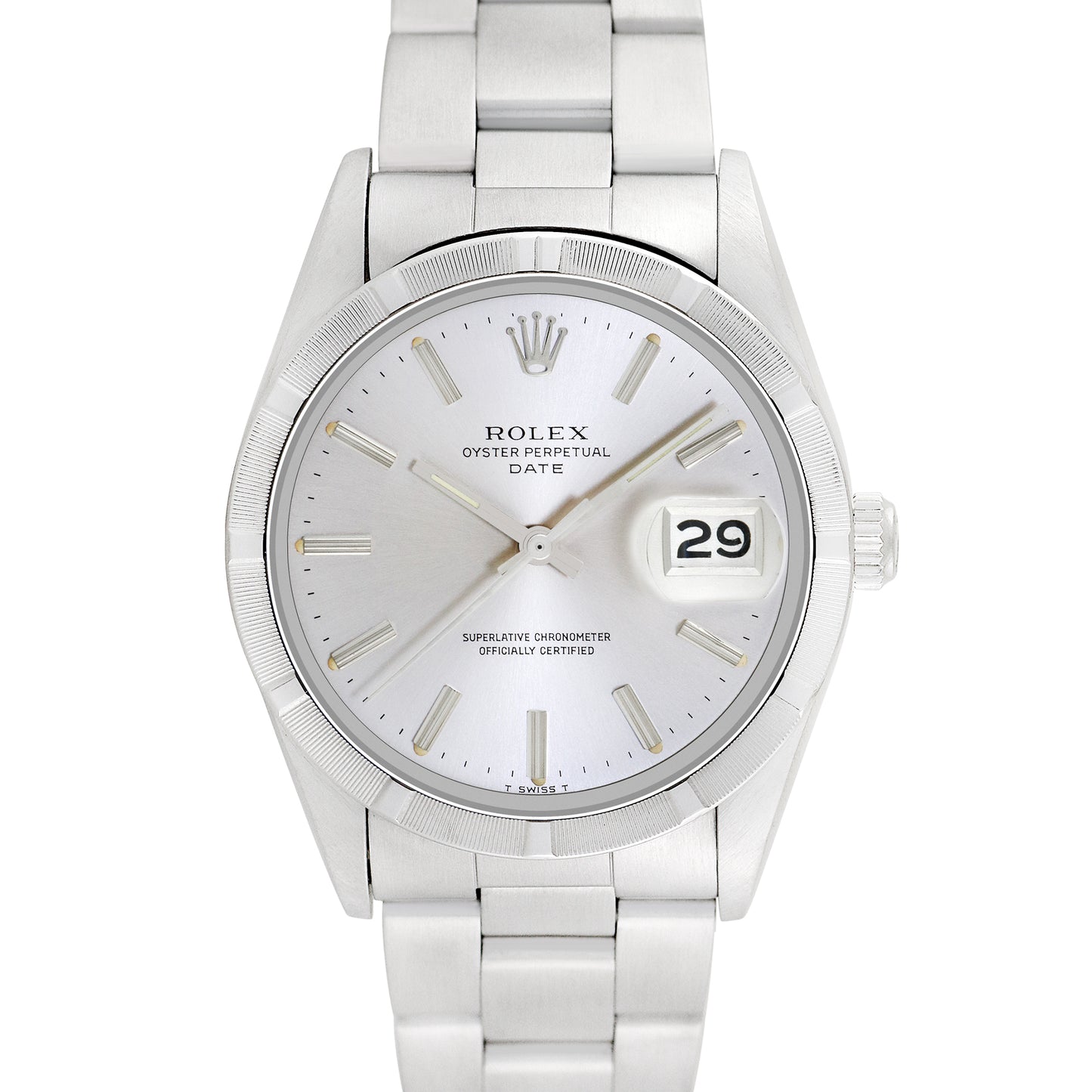 Rolex Men's Stainless Steel Date 34mm