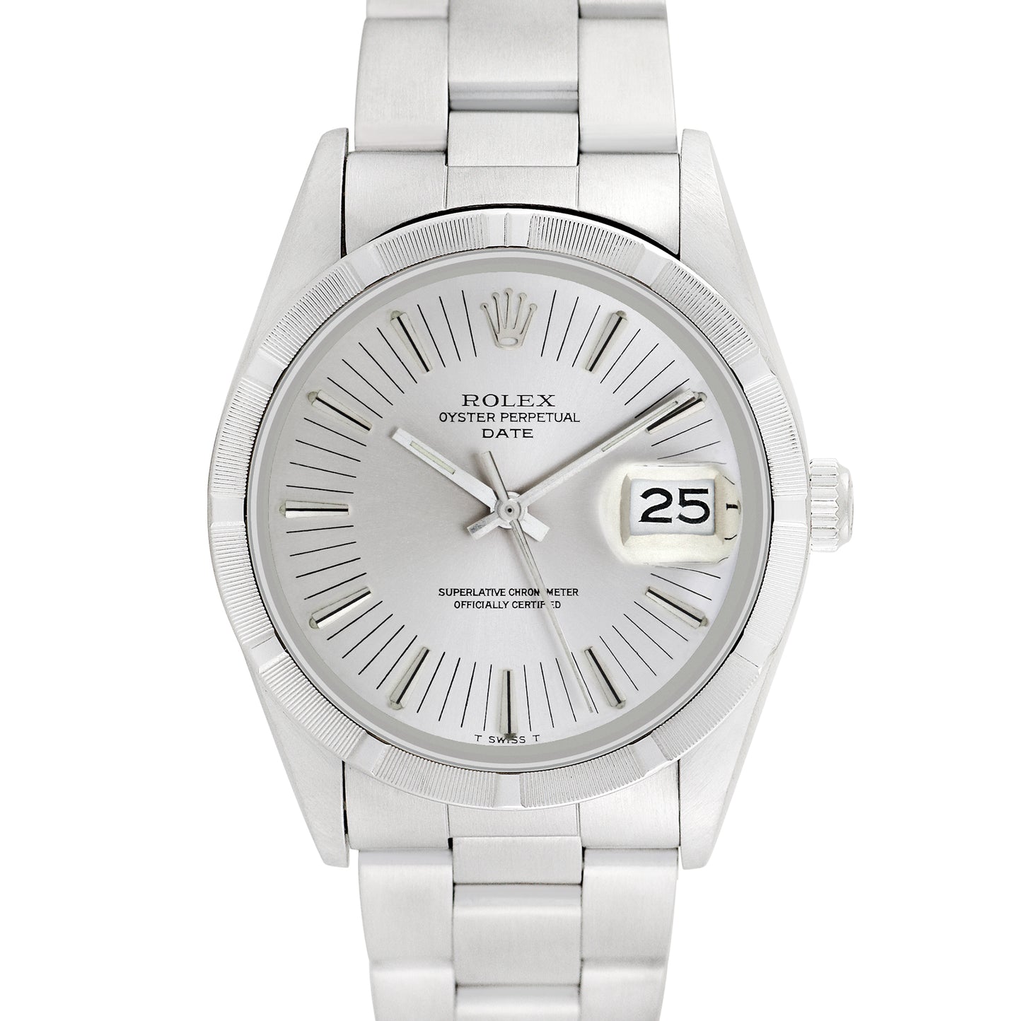 Rolex Men's Stainless Steel Date 34mm