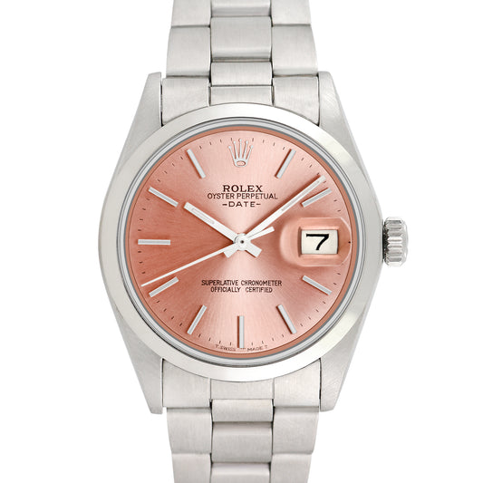 Rolex Men's Stainless Steel Date 34mm
