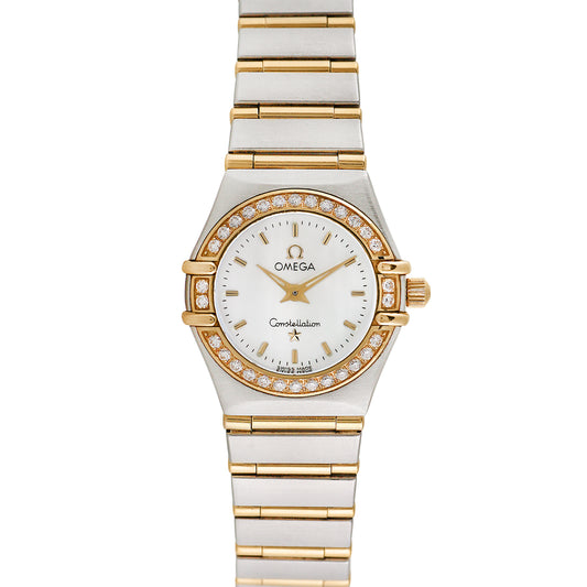 Omega Womens Constellation 22mm with factory diamond