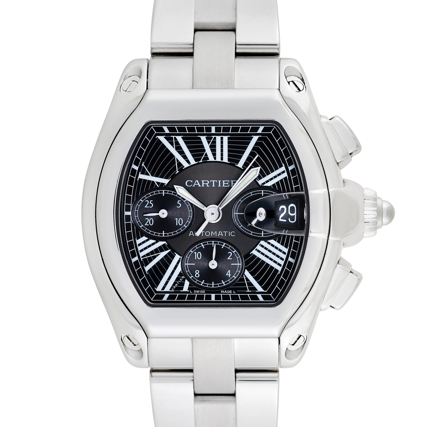 Cartier Mens Roadster XL 43mm X 48mm