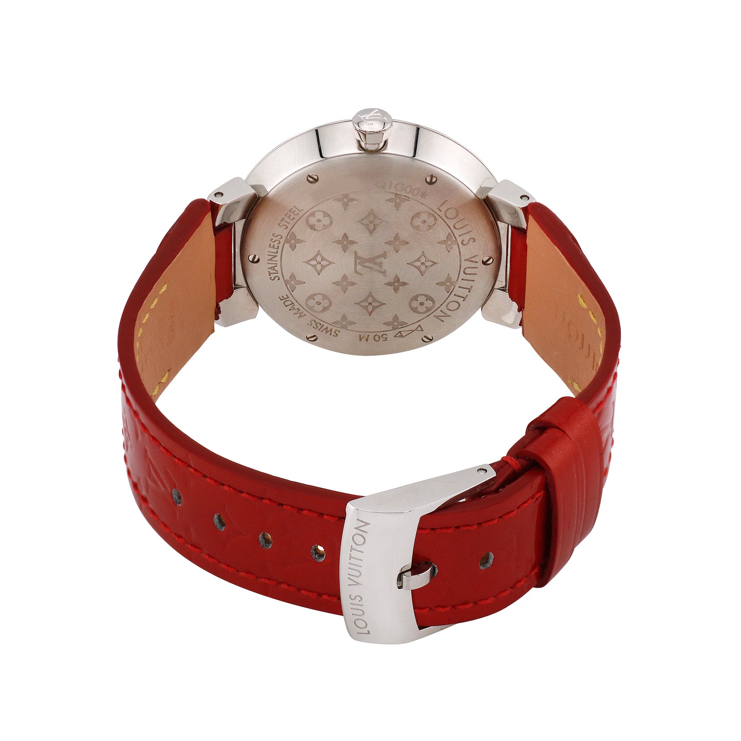 Louis Vuitton Womens Tambour Monogram 33mm