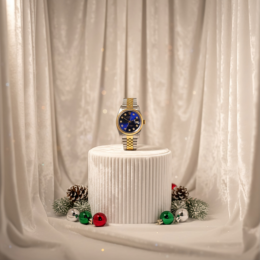 Rolex Men's Two-tone  Datejust  36mm w Custom Diamonds